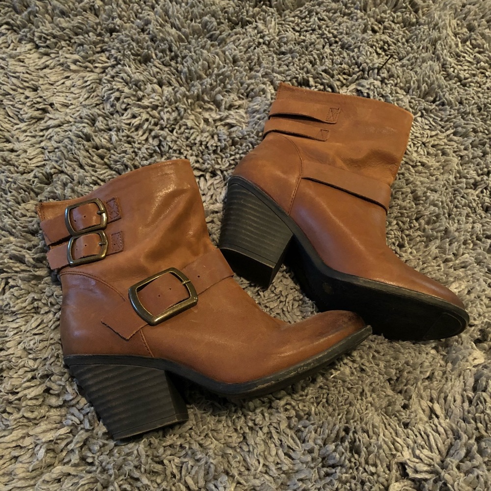 Lucky Brand Leather Booties